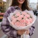Букет 15 розовых гвоздик