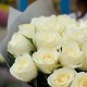 Букет 19 белых роз