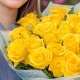 Букет 23 желтые розы