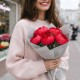 Букет 5 пионов сорта Ред Пиано