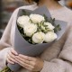 Букет 7 белых роз