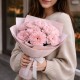 Мини букет из розовых хризантем