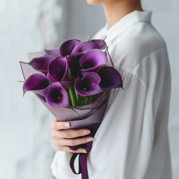 11 фиолетовых калл