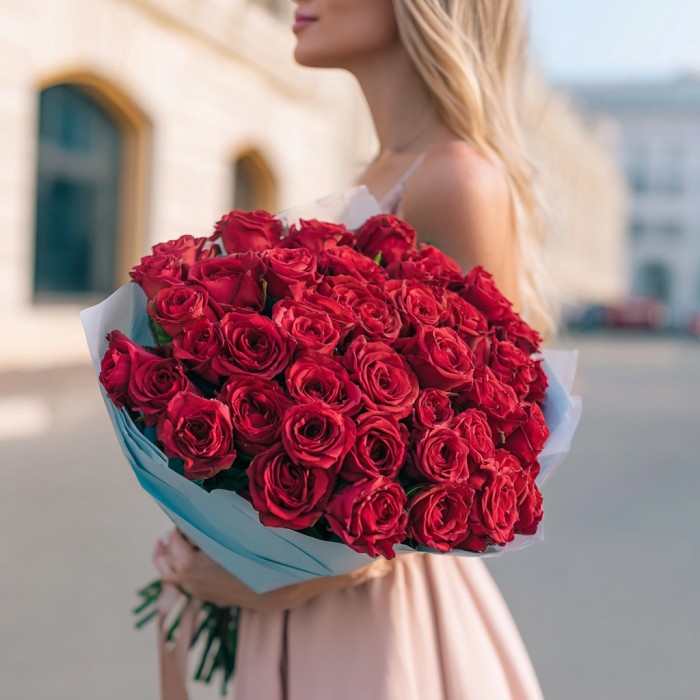 Букет 41 красная роза